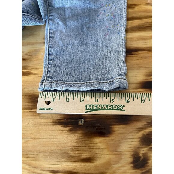 Judy Blue Women’s 7 Colorful Paint Splash Destroyed Boyfriend Jeans Size 9/29 - Picture 6 of 16